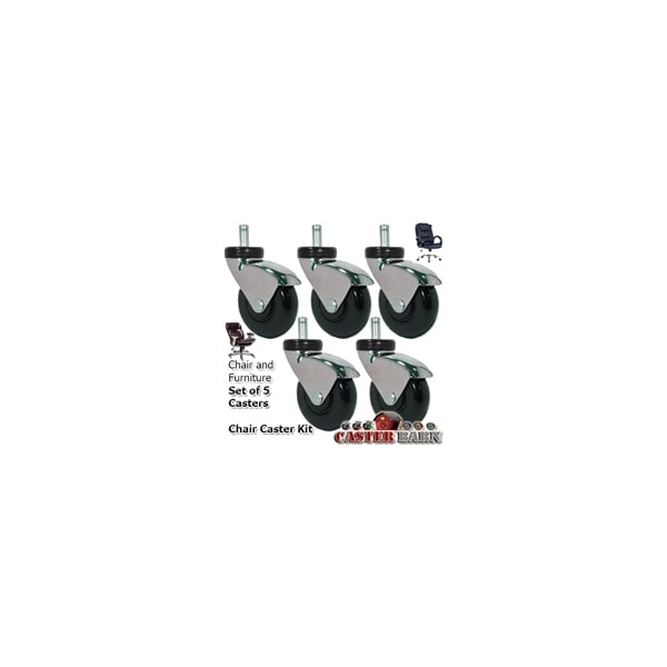 2" Replacement Office Chair Casters, PK5